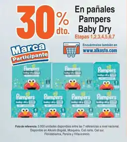 Alkosto En pañales pampers baby dry oferta