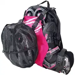 Falabella Maletín para patinaje malla fucsia negro oferta
