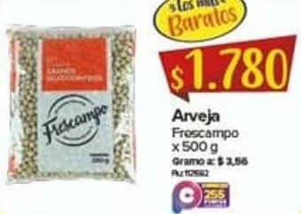 Super Inter Arveja Frescampo 500g oferta