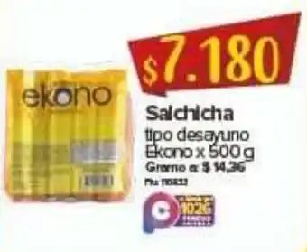 Salchicha Tipo Desayuno Ekono 500g