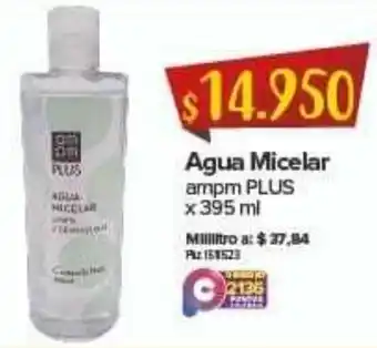 Super Inter Agua Micelar ampm Plus 395ml oferta