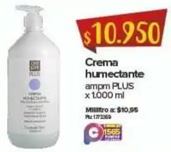 Super Inter Crema Humectante ampm Plus 1,000ml oferta