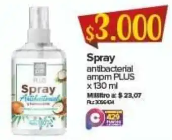 Super Inter Spray Antibacterial ampm Plus 130ml oferta