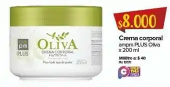 Super Inter Crema Corporal Oliva ampm Plus 200ml oferta