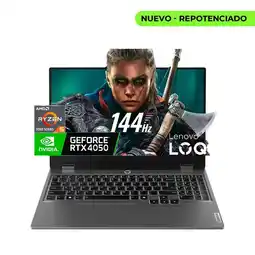 Falabella Computador Portátil Gamer LOQ Amd Ryzen 5 7235HS 16/512 RTX 4050 6 GB 15,6 FHD WIN 11 HOME oferta