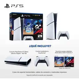 Falabella Consola Playstation 5 Edición Digital Juegos Astro Bot & Gt7 oferta