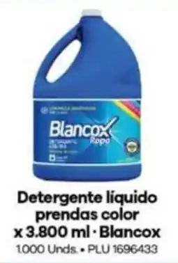 Surtimayorista Blancox detergente líquido prendas color oferta