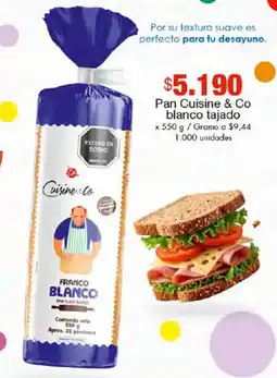 Metro Cuisine & Co pan blanco tajado oferta