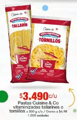 Metro Cuisine & Co pastas vitaminizadas tallarines o tornillos oferta