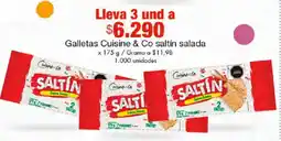 Metro Cuisine & Co saltín galletas salada oferta