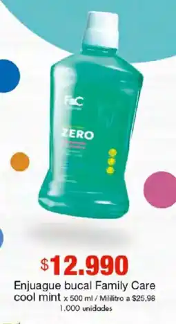 Metro Family care enjuague bucal cool mint oferta