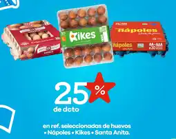 Éxito Nápoles, kikes, santa anita.en ref. seleccionadas de huevos oferta