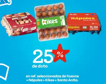 Nápoles, kikes, santa anita.en ref. seleccionadas de huevos