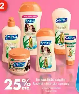 Metro Savital en cuidado capilar elixir de romero oferta