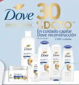 Metro Dove en cuidado capilar reconstrucción oferta