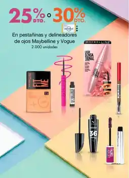 Metro Maybelline y vogue en pestañinas y delineadores de ojos oferta