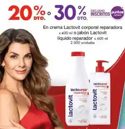 Metro Lactovit en crema corporal reparadora oferta