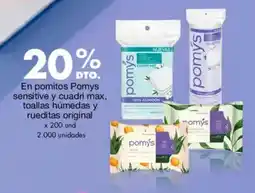 Metro Pomys en pomitos sensitive y cuadri max, toallas húmedas y rueditas original oferta