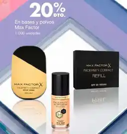 Metro Max factor en bases y polvos oferta