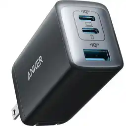 Falabella Cargador de Pared 65W Carga Rapida 2 USB Tipo C y 1 Tipo A oferta
