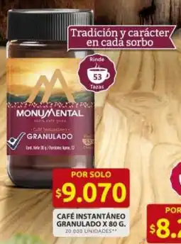 Ara Monumental café instantáneo granulado oferta