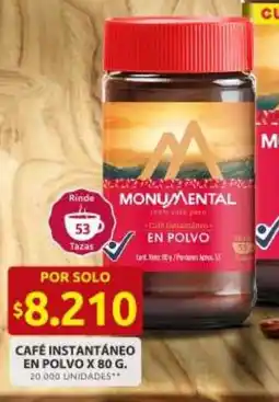 Ara Monumental café instantáneo en polvo oferta