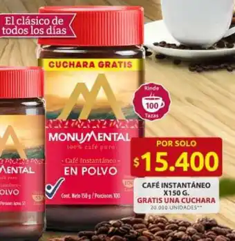 Ara Monumental café instantáneo oferta
