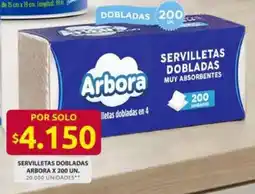 Ara Arbora servilletas dobladas oferta