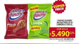 Ara Super ricas papas pollo 0 limón oferta