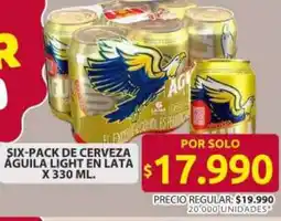 Ara Águila six-pack de cerveza light en lata oferta