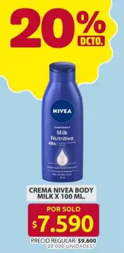 Ara Nivea crema body milk oferta