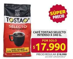 Ara Tostao café selecto intenso oferta