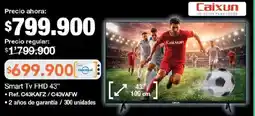 Jumbo Caixun smart tv fhd 43" oferta