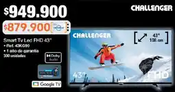 Jumbo Challenger smart tv led fhd 43" oferta