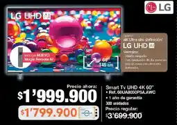 Jumbo Lg smart tv uhd 4k 60" oferta