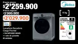 Jumbo Midea lavadora secadora carga frontal oferta