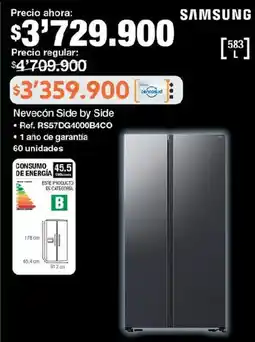 Jumbo Samsung nevecón side by side oferta