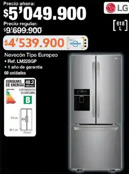 Jumbo Lg nevecón tipo europeo oferta