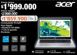 Jumbo Acer computador portátil aspire oferta