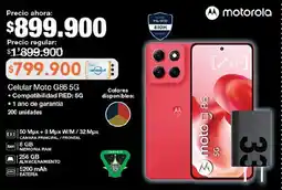 Jumbo Motorola celular moto G86 5G oferta