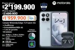 Jumbo Motorola celular edge 70 fusion 5G oferta