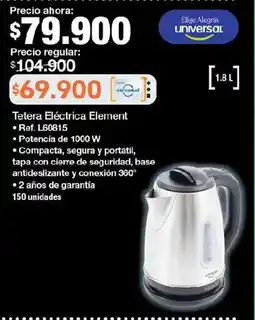 Jumbo Elige alegria universal tetera eléctrica element oferta