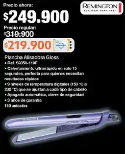 Jumbo Remington plancha alisadora gloss oferta