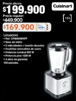 Jumbo Cuisinart licuadora oferta