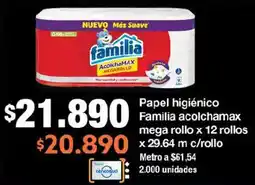 Jumbo Familia papel higiénico acolchamax mega rollo oferta