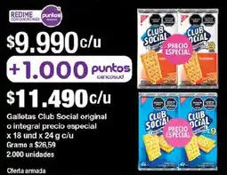Jumbo Club social galletas original o integral precio especial oferta