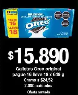Jumbo Oreo galletas original pague oferta