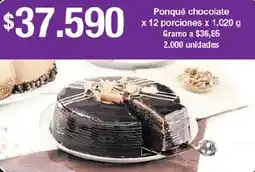 Jumbo Ponqué chocolate oferta