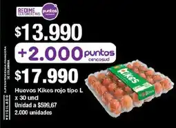 Jumbo Huevos kikes rojo tipo L oferta