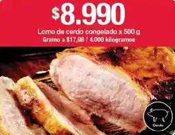 Jumbo Lomo de cerdo congelado oferta